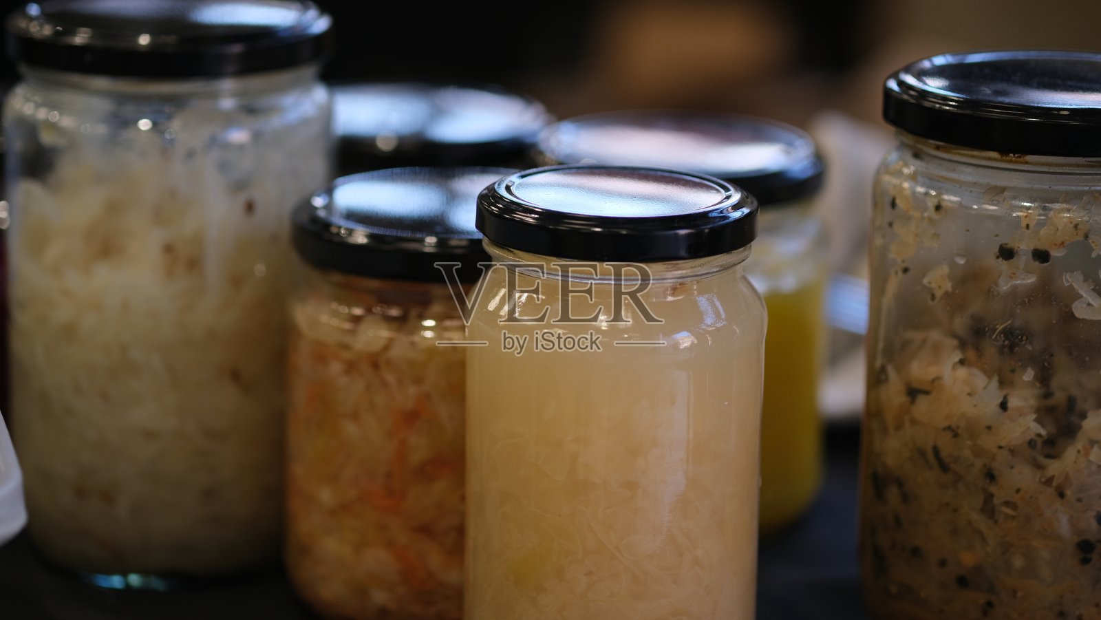 各种发酵食品照片摄影图片