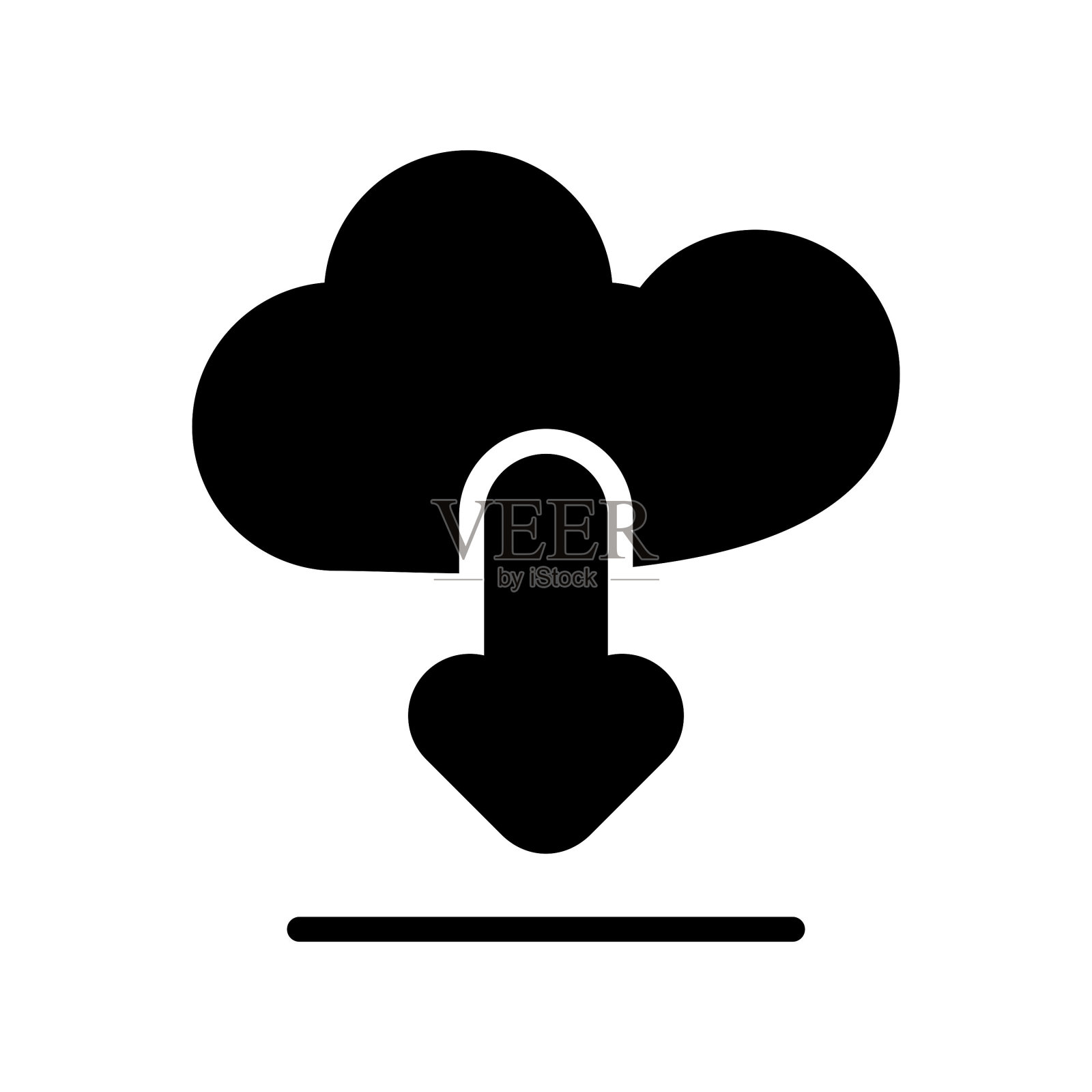 云下载图标插画图片素材