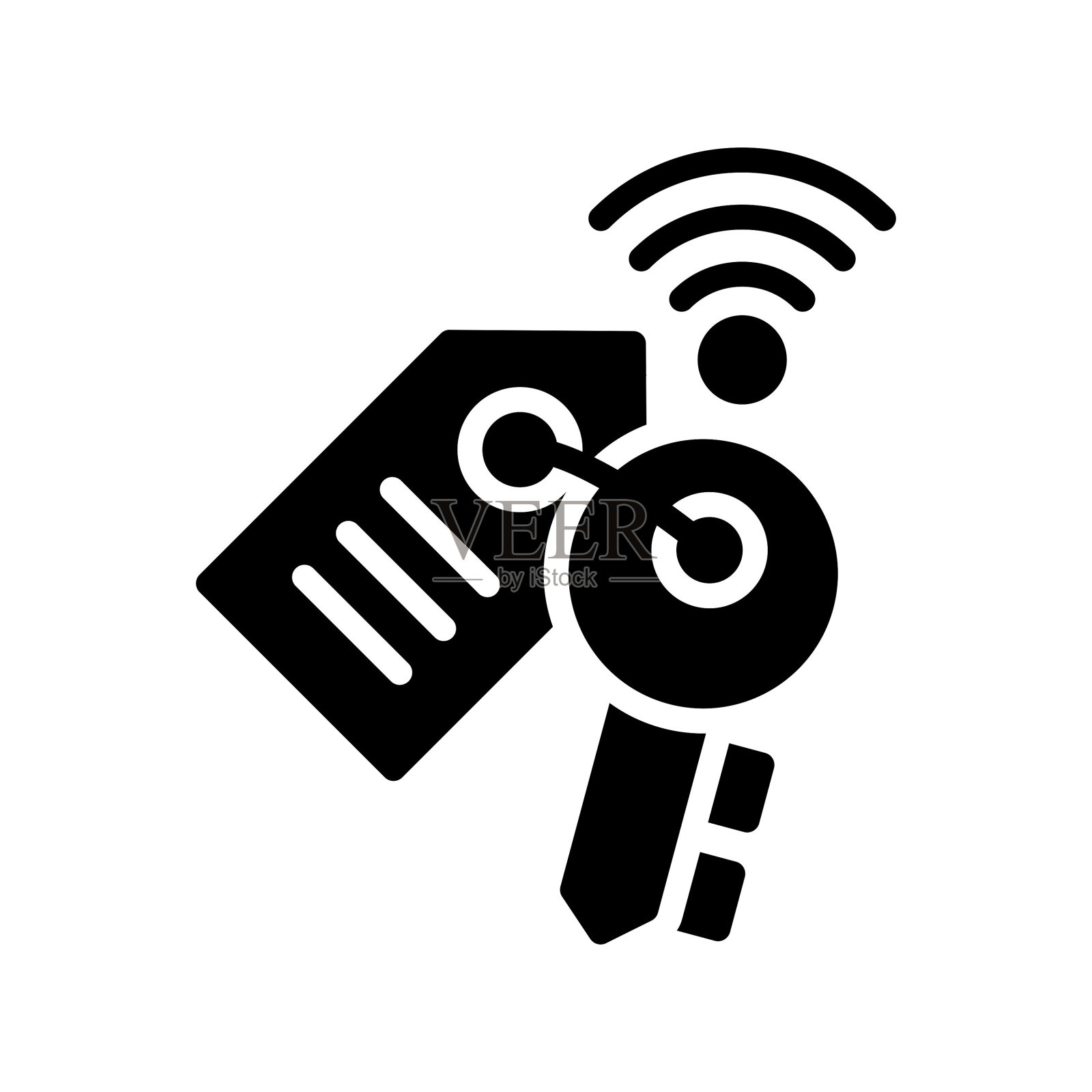 智能钥匙图标插画图片素材