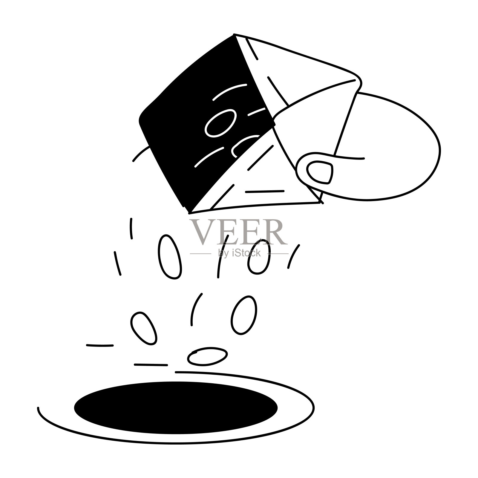 网页编程涂鸦迷你插图插画图片素材