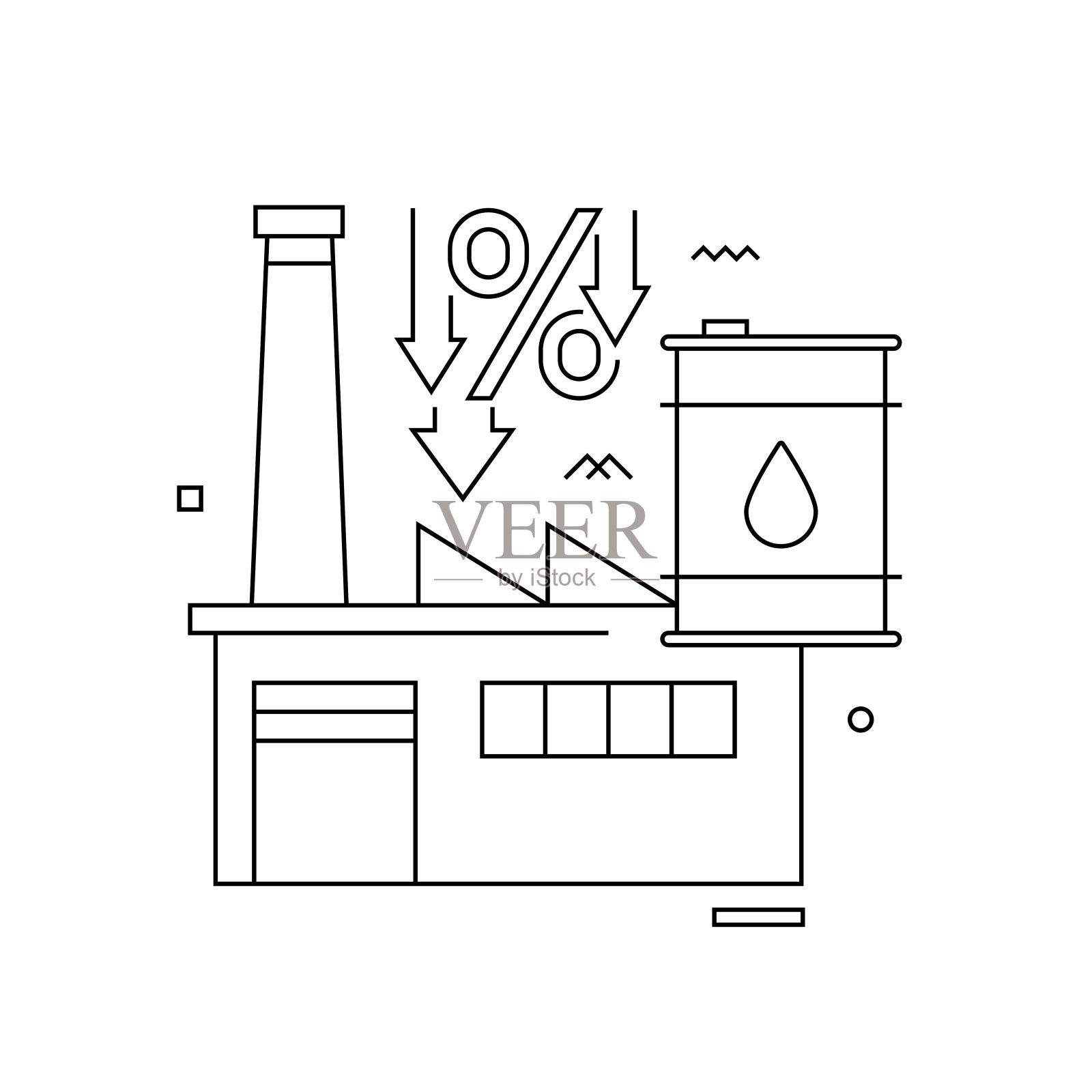 全球危机相关矢量概念图。衰退，经济，通货膨胀，商业，制造业插画图片素材