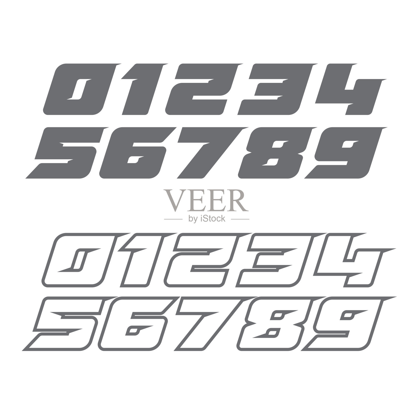 体育赛事数字设定插画图片素材