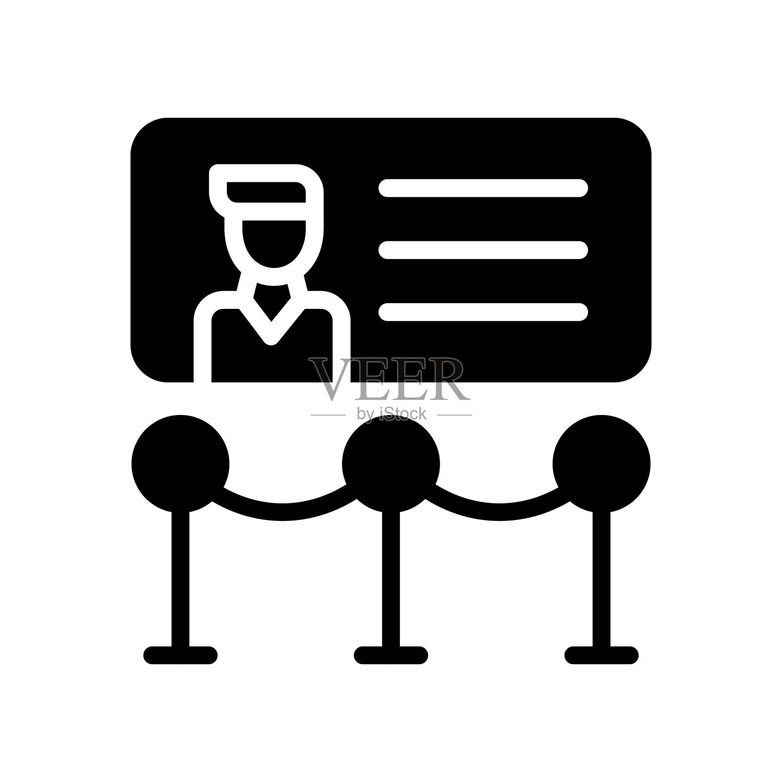 展览的图标插画图片素材