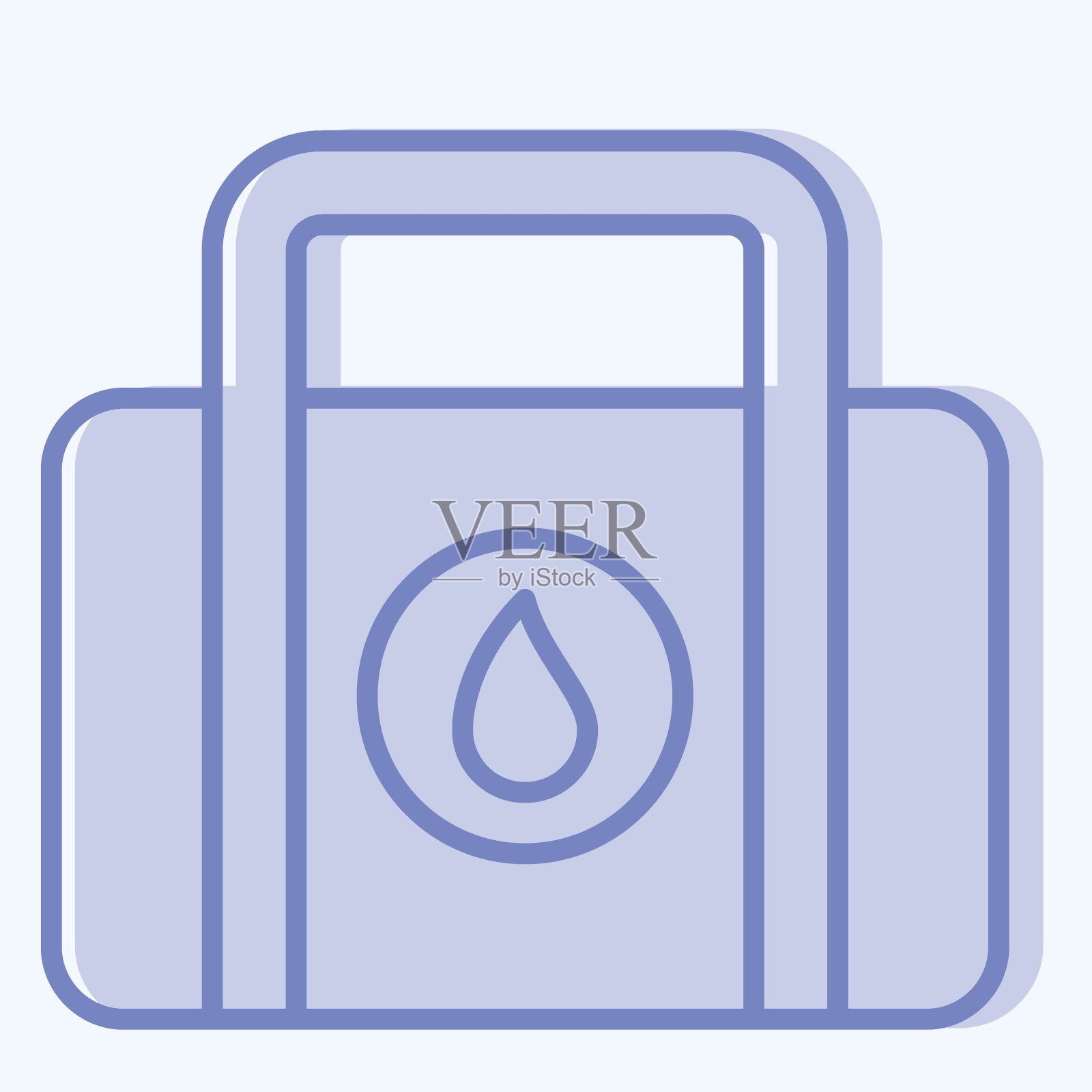 Icon服装包。与洗衣有关的标志。双音风格。简单的设计可编辑。简单的说明插画图片素材