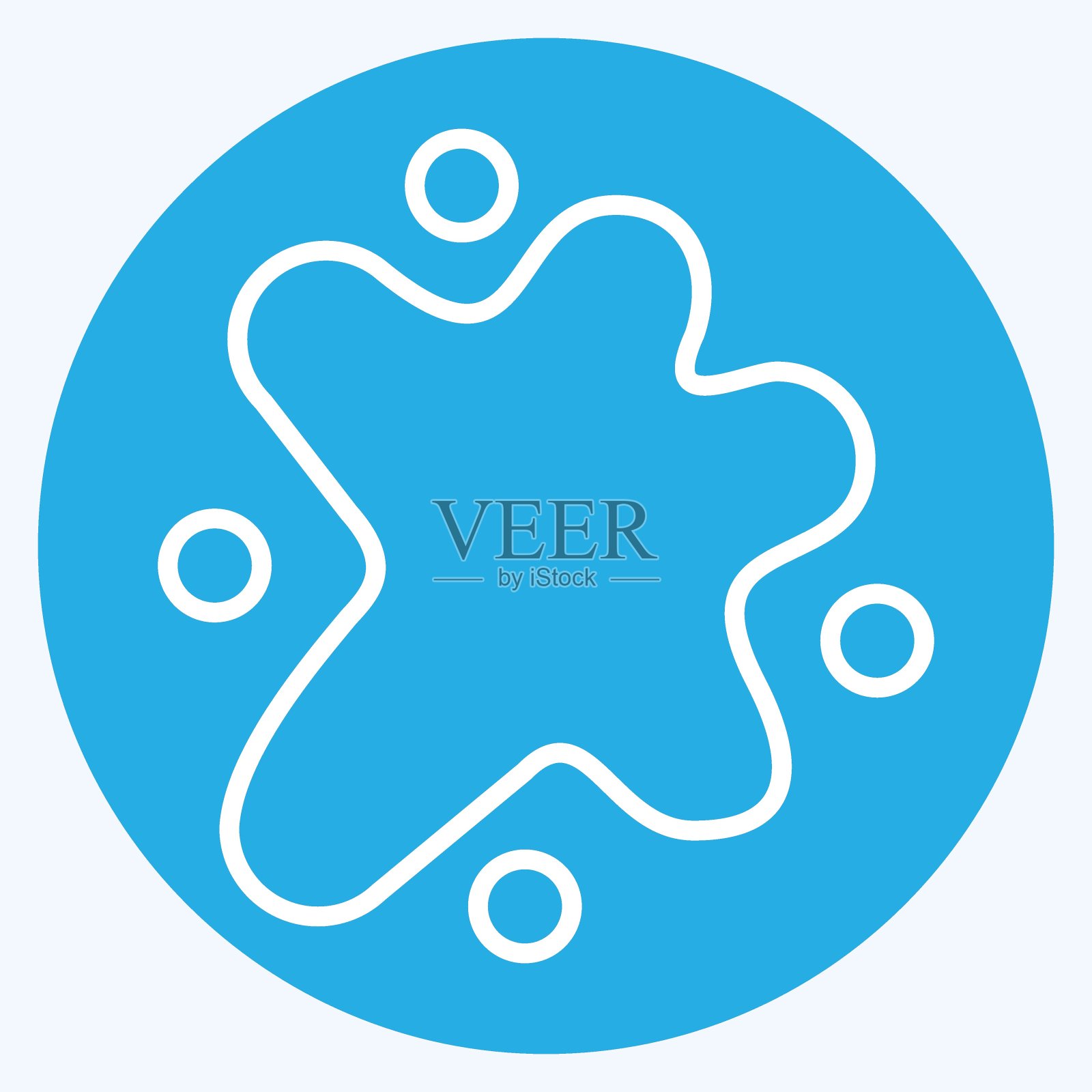 图标脏点。与洗衣有关的标志。蓝眼睛的风格。简单的设计可编辑。简单的说明插画图片素材