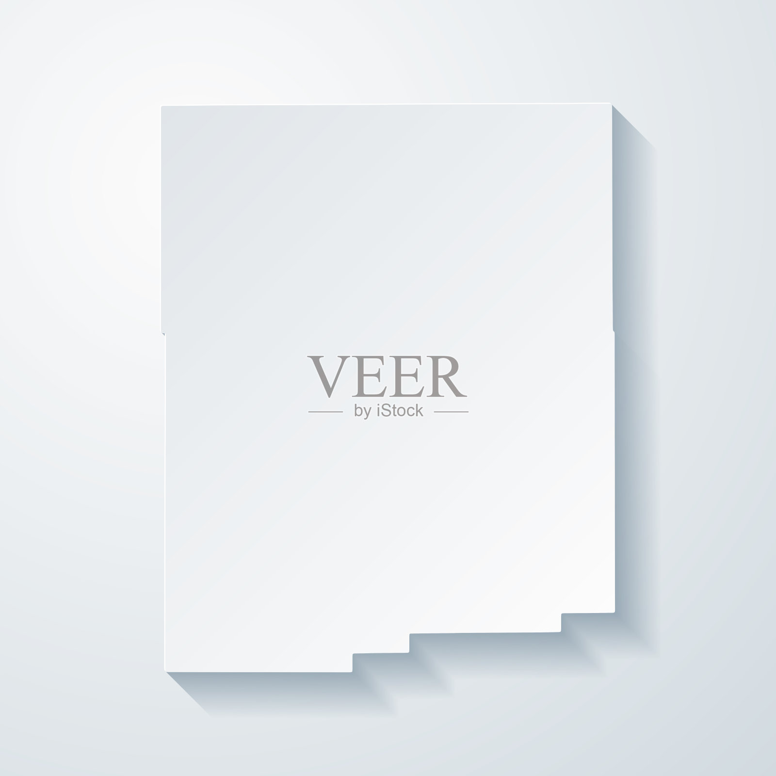 内布拉斯加州布恩县纸雕地图插画图片素材