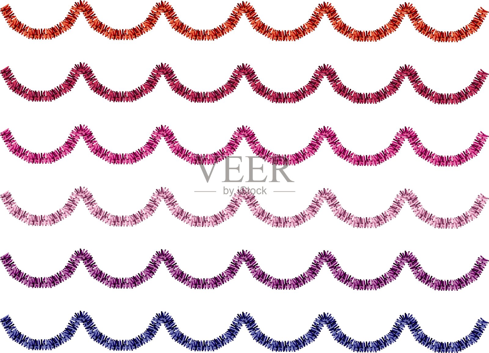 颜色变化，5-2号商场插画图片素材