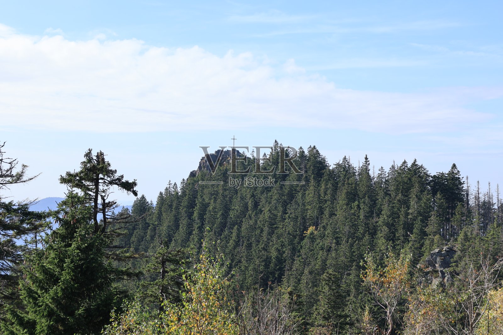 巴伐利亚森林里大奥瑟的秋天照片摄影图片