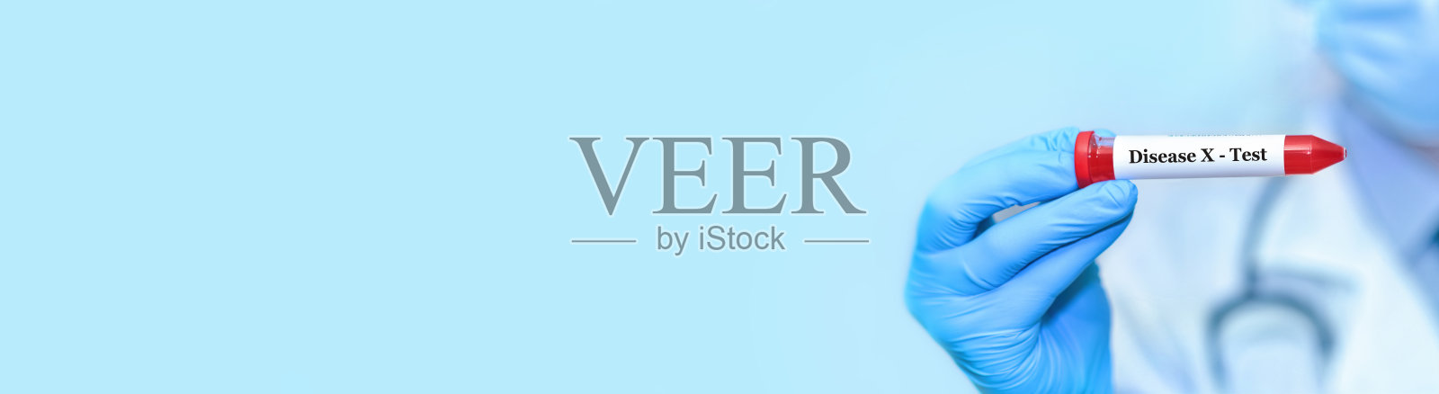 医生拿着测试X疾病的血样管。世界正在为一种新的神秘大流行“X疾病”做准备，这种疾病可能导致比冠状病毒大流行更多的死亡照片摄影图片