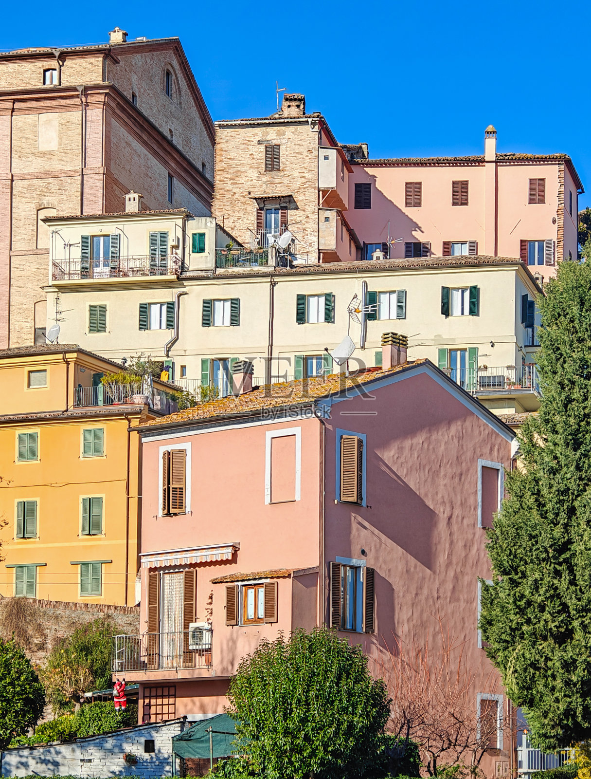 杰西古城，安科纳-意大利照片摄影图片