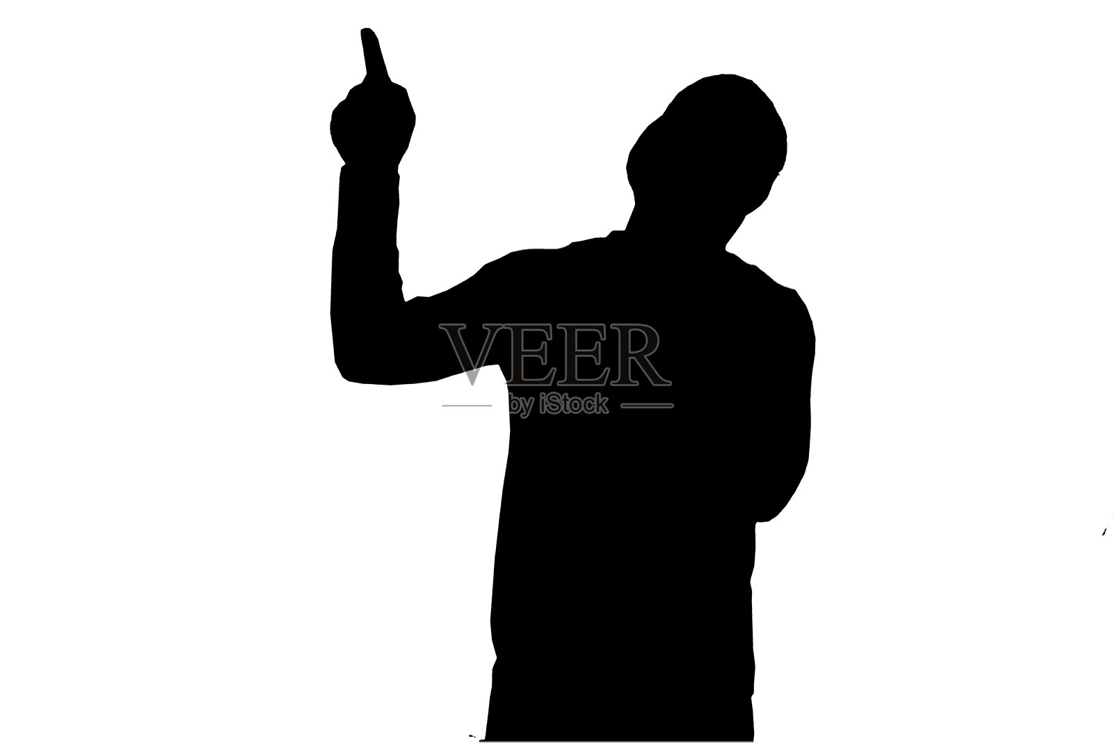 秃顶成年男子庆祝白胡子绅士孤立在白色背景照片摄影图片