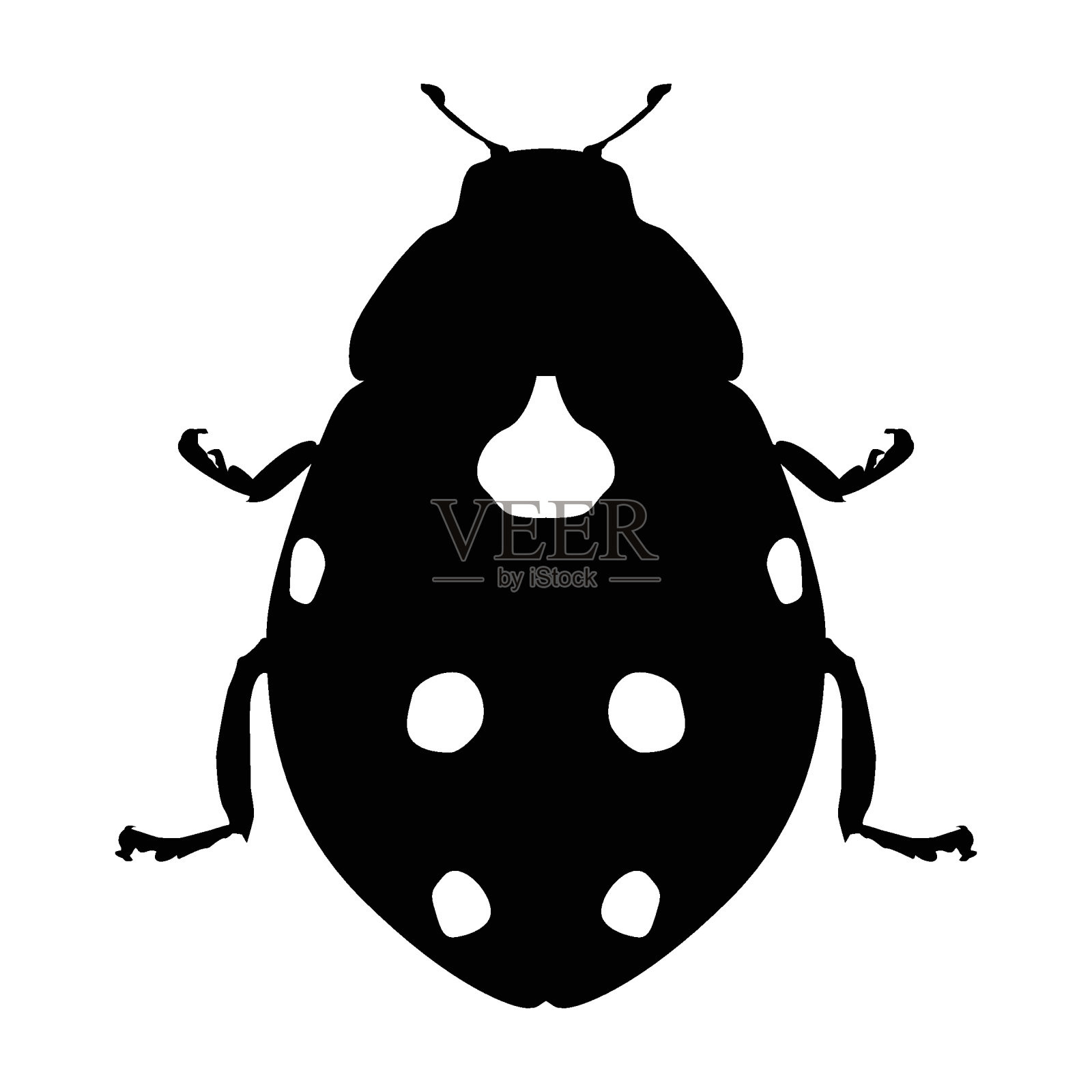 瓢虫图标矢量插画图片素材