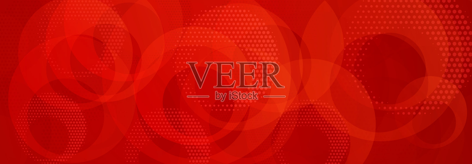 半透明的圆形和圆点的抽象背景插画图片素材