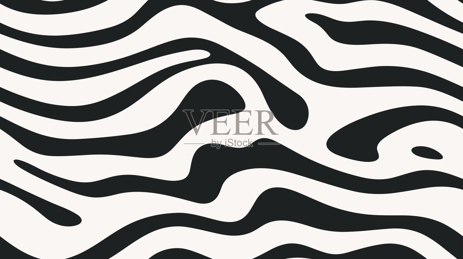 无缝的向量。波。动物图案。向量。具有变形效果的装饰设计。优雅的纹理与浮雕效果。纹理。插画图片素材