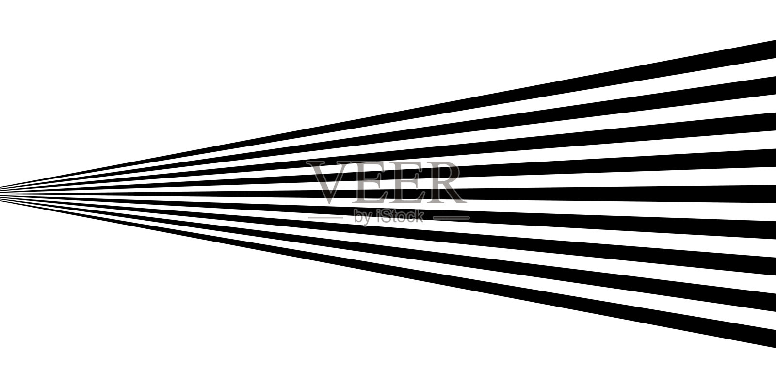 黑白几何线条图案背景，抽象透视线条条插画图片素材