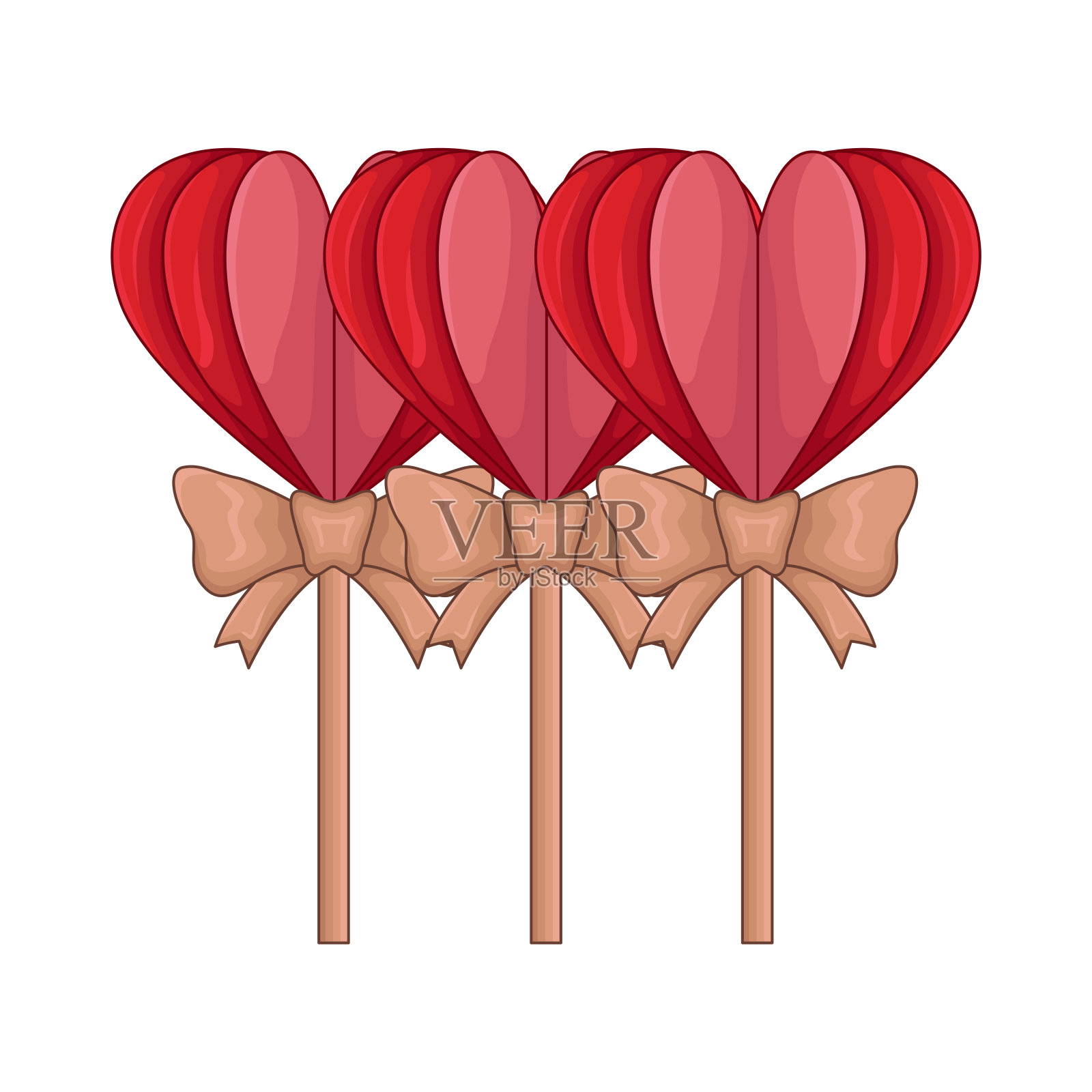 心贴插画图片素材