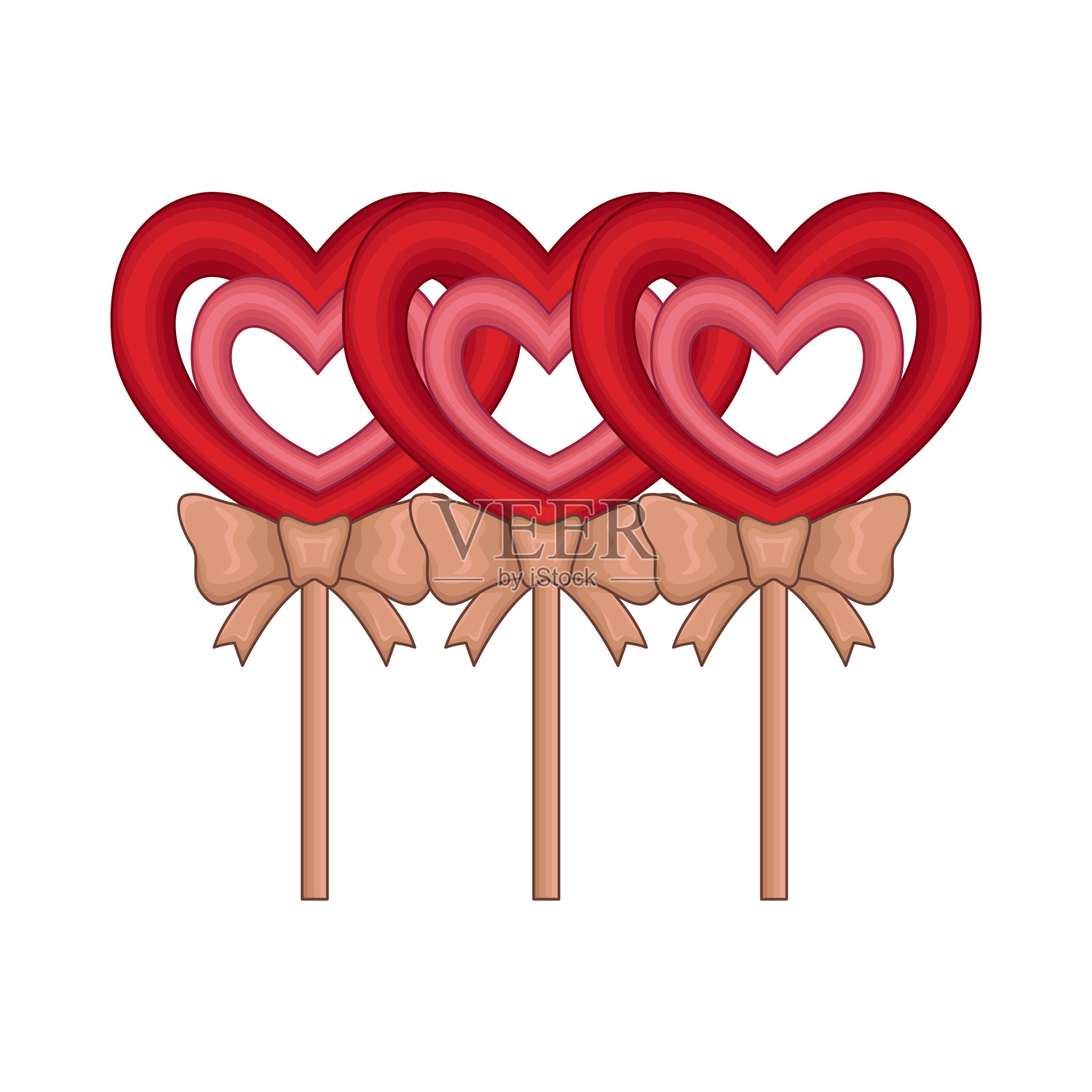 心贴插画图片素材