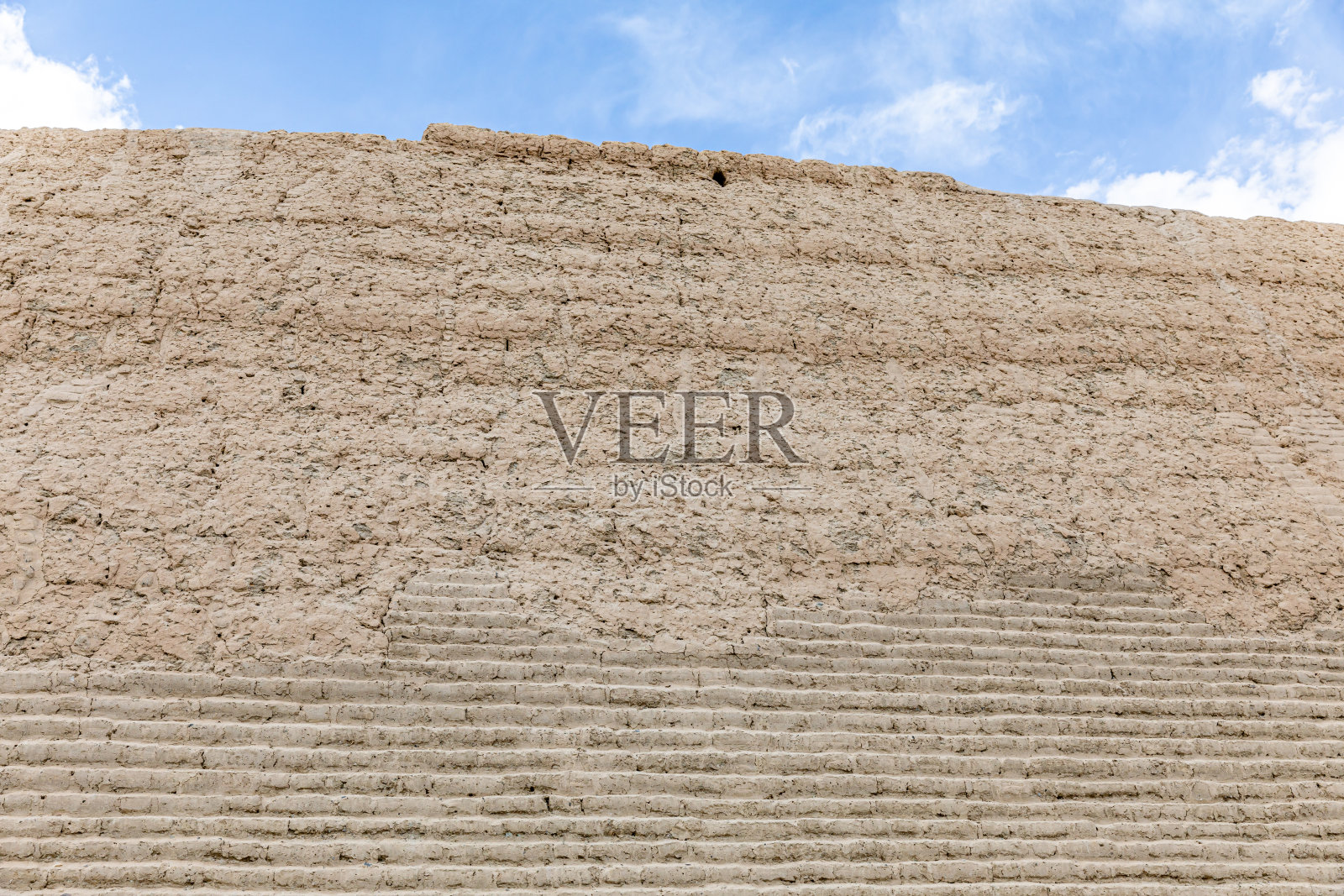 帕米尔高原上的古城遗址照片摄影图片