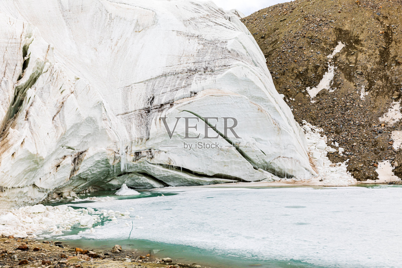 帕米尔高原的冰川照片摄影图片