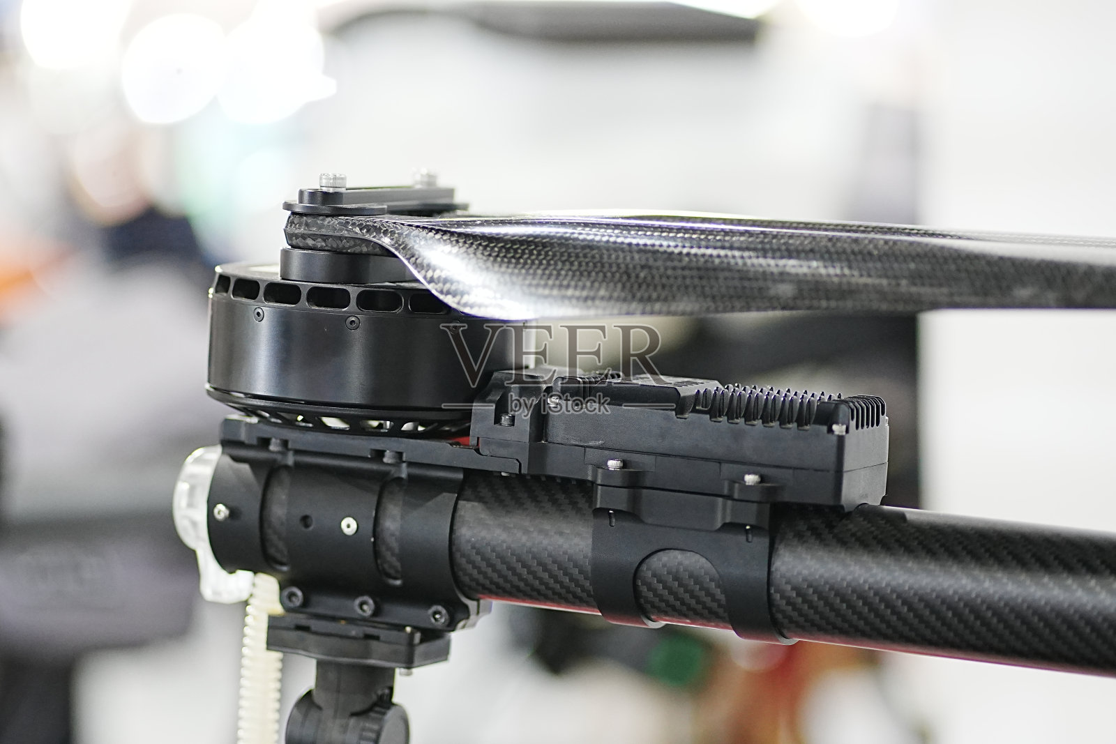 无人机的马达部件照片摄影图片