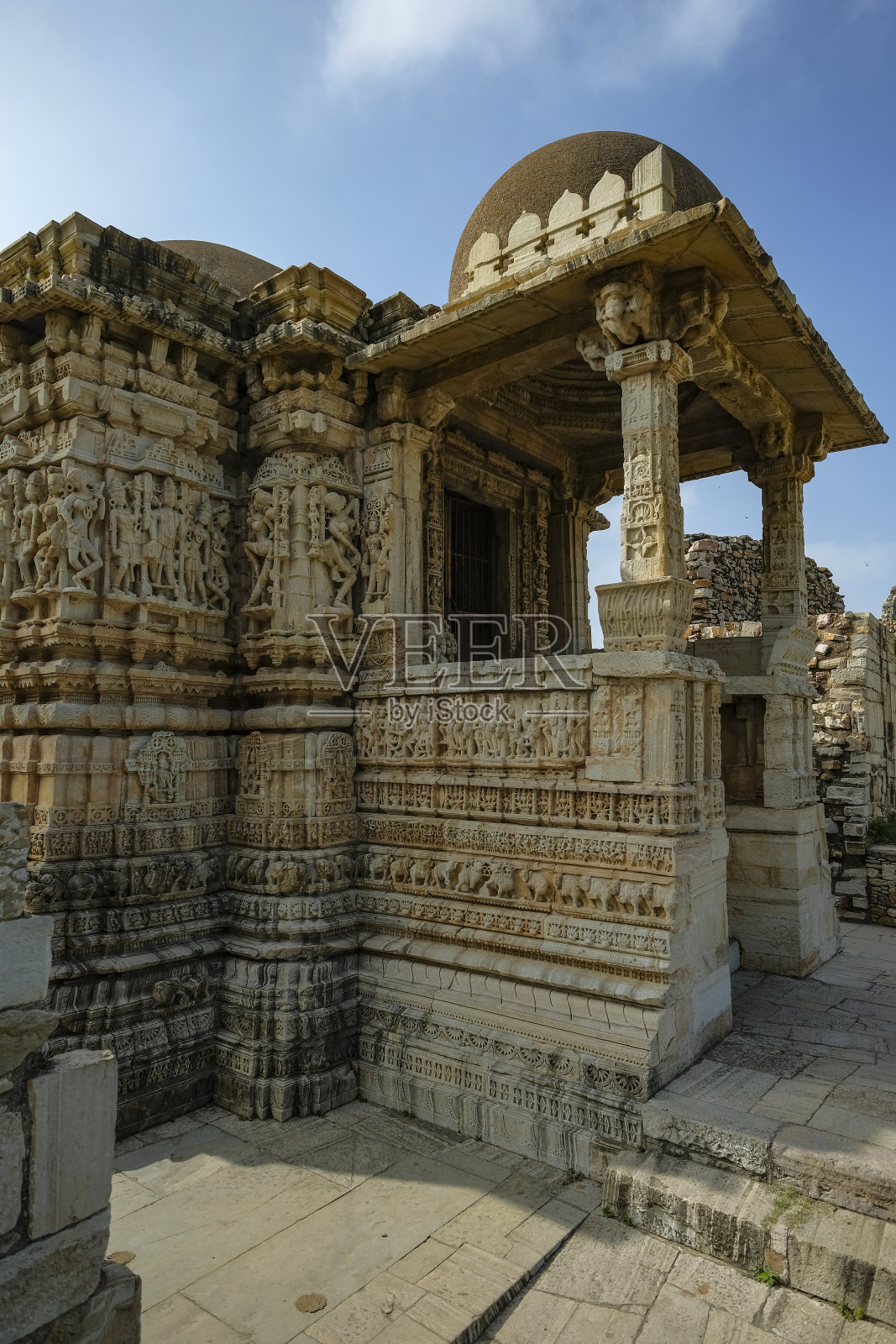 印度拉贾斯坦邦的Chittorgarh堡照片摄影图片