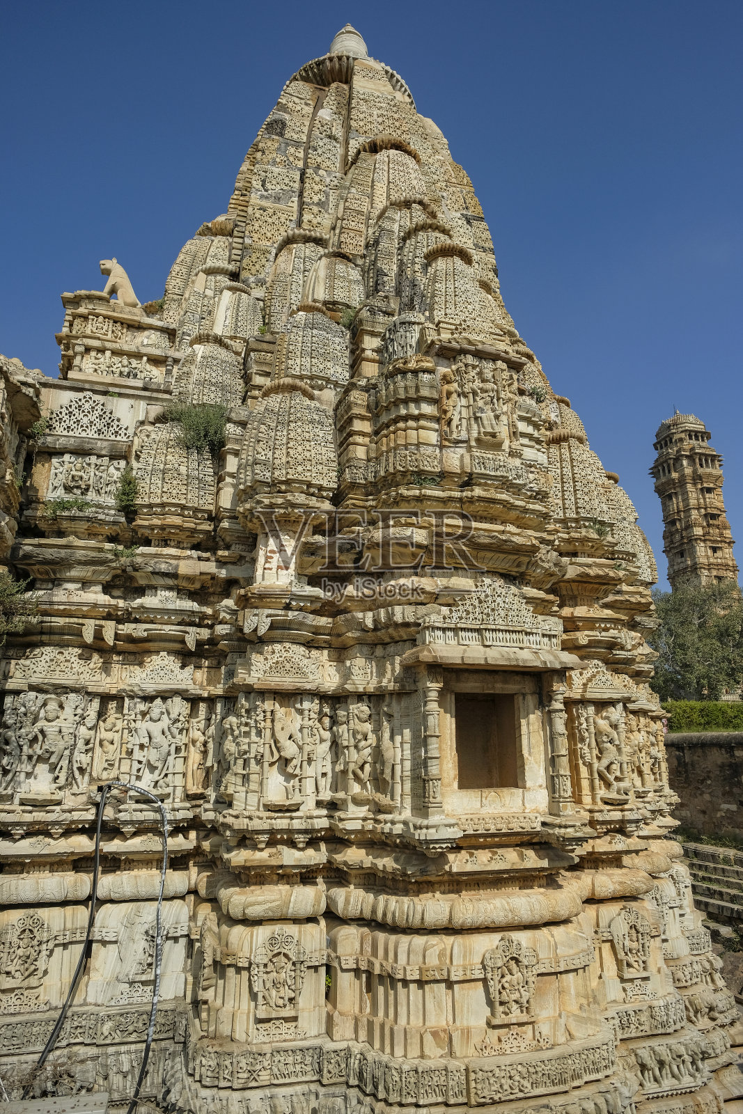 印度拉贾斯坦邦的Chittorgarh堡照片摄影图片