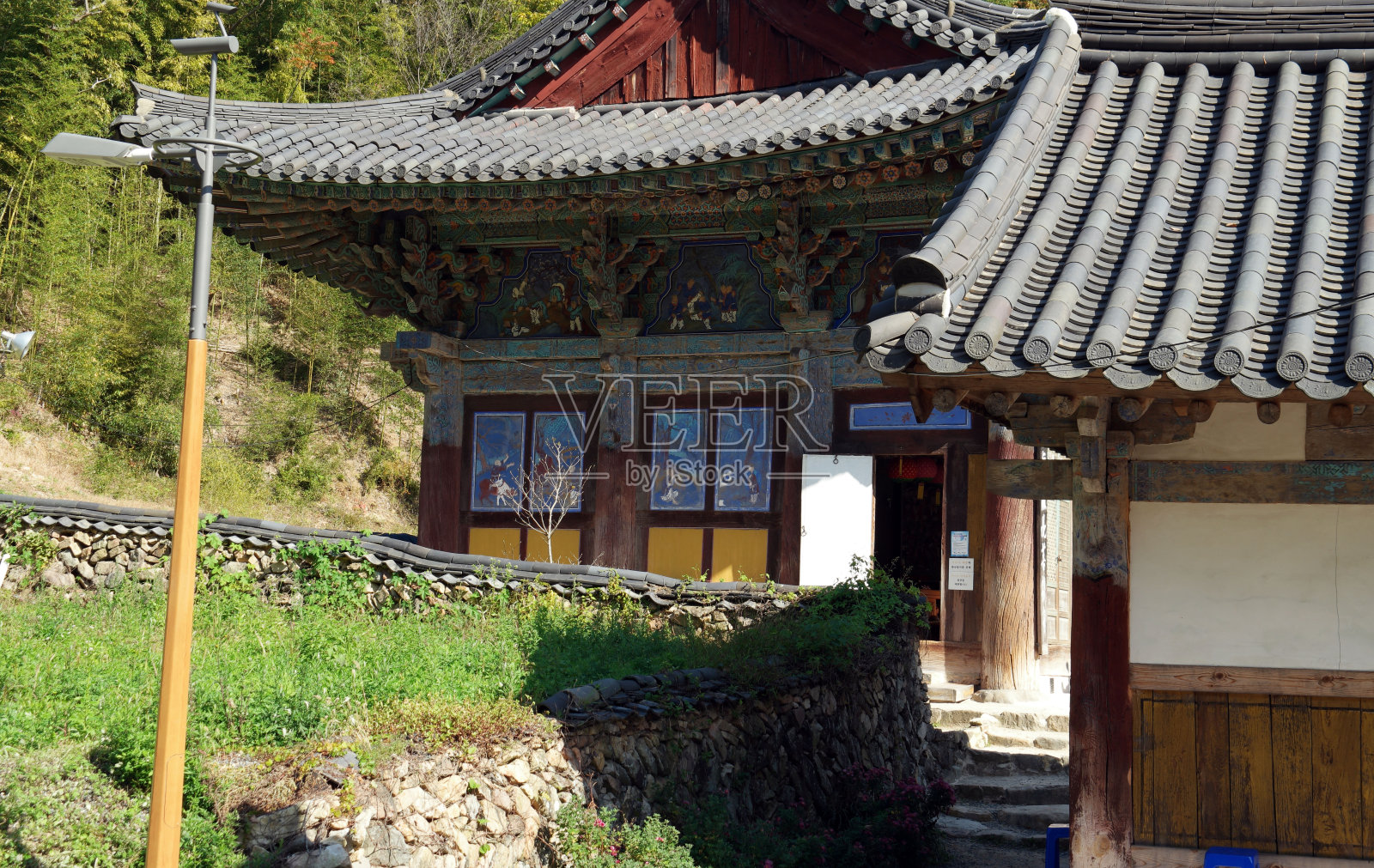 韩国的姜根寺照片摄影图片