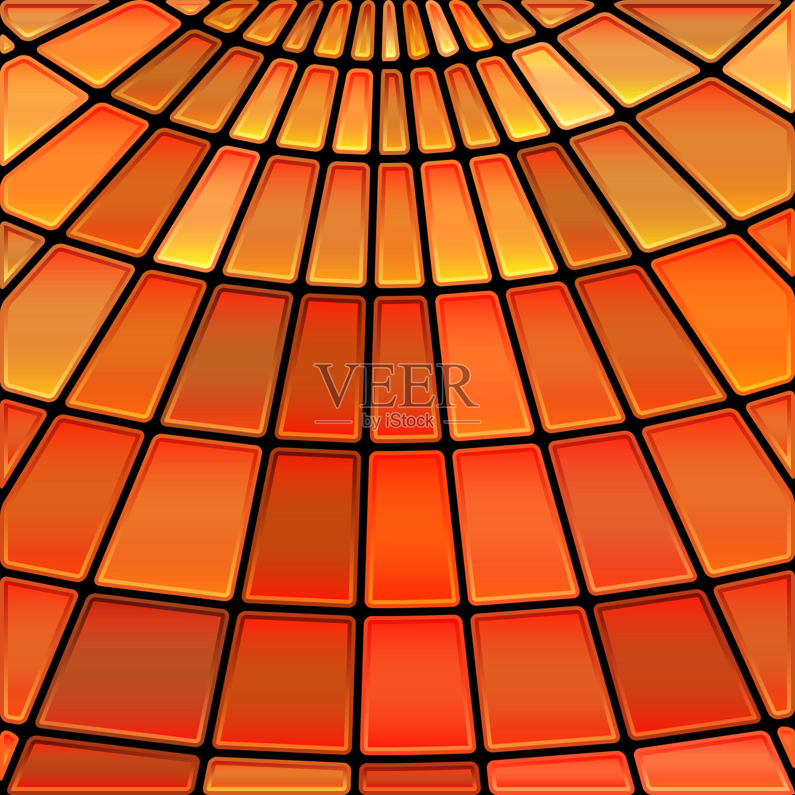 抽象矢量彩色玻璃马赛克背景插画图片素材