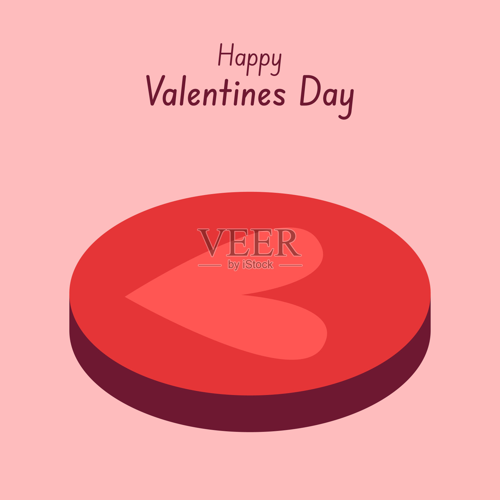 情人节插图与饼干插画图片素材