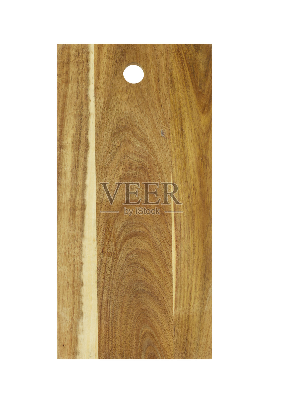 白色背景上的木制砧板照片摄影图片