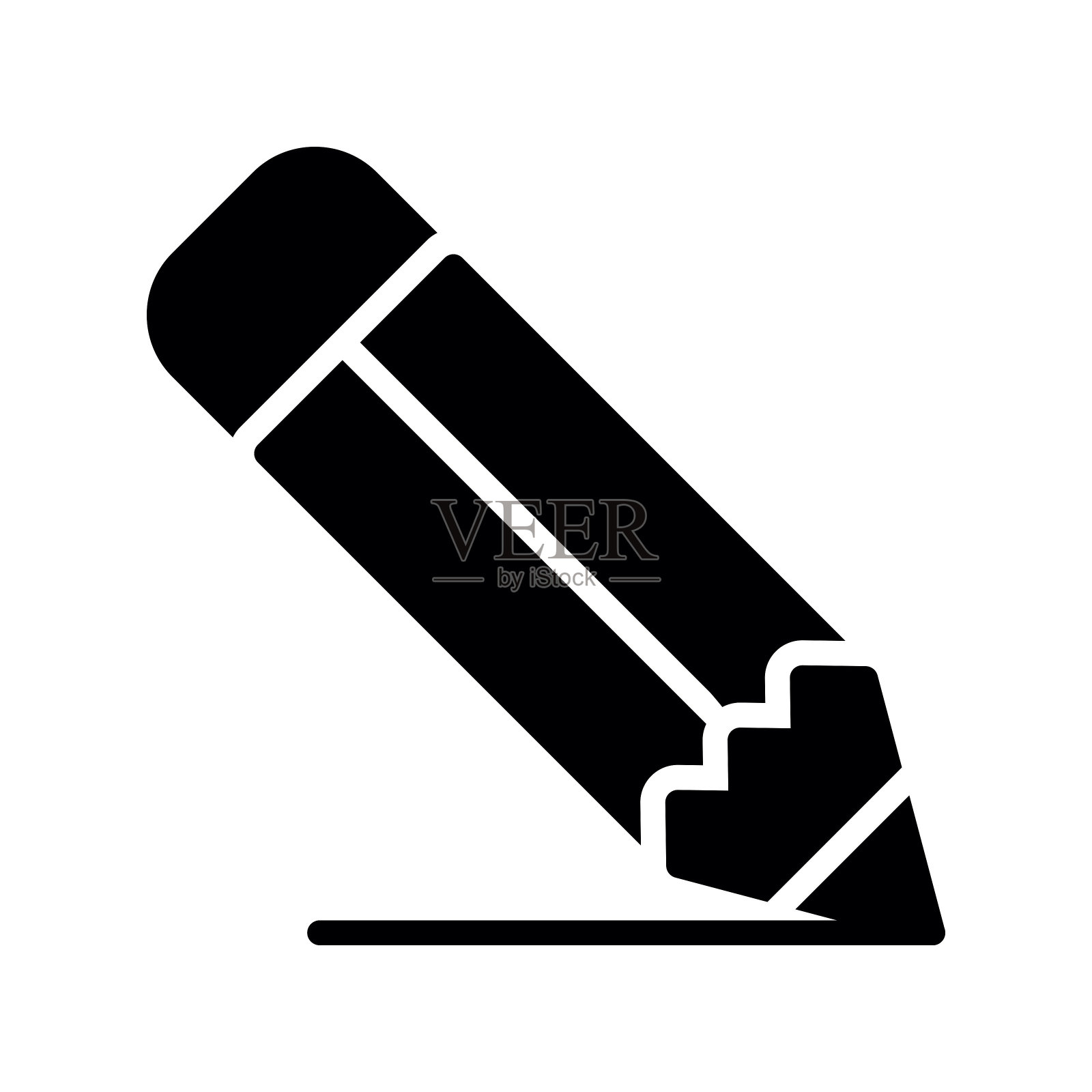 铅笔图标插画图片素材