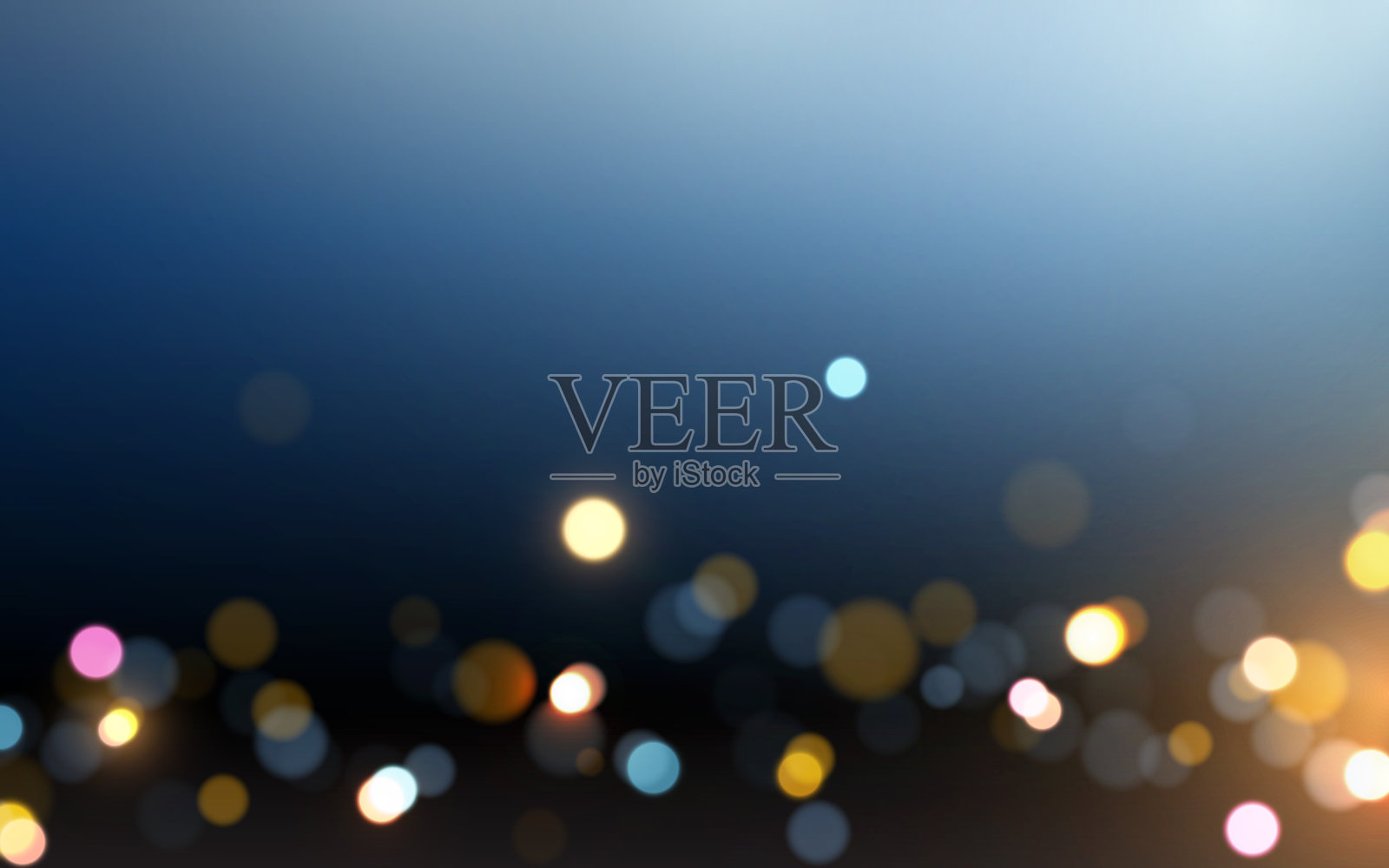 模糊散景光城市景观背景。股票插图插画图片素材