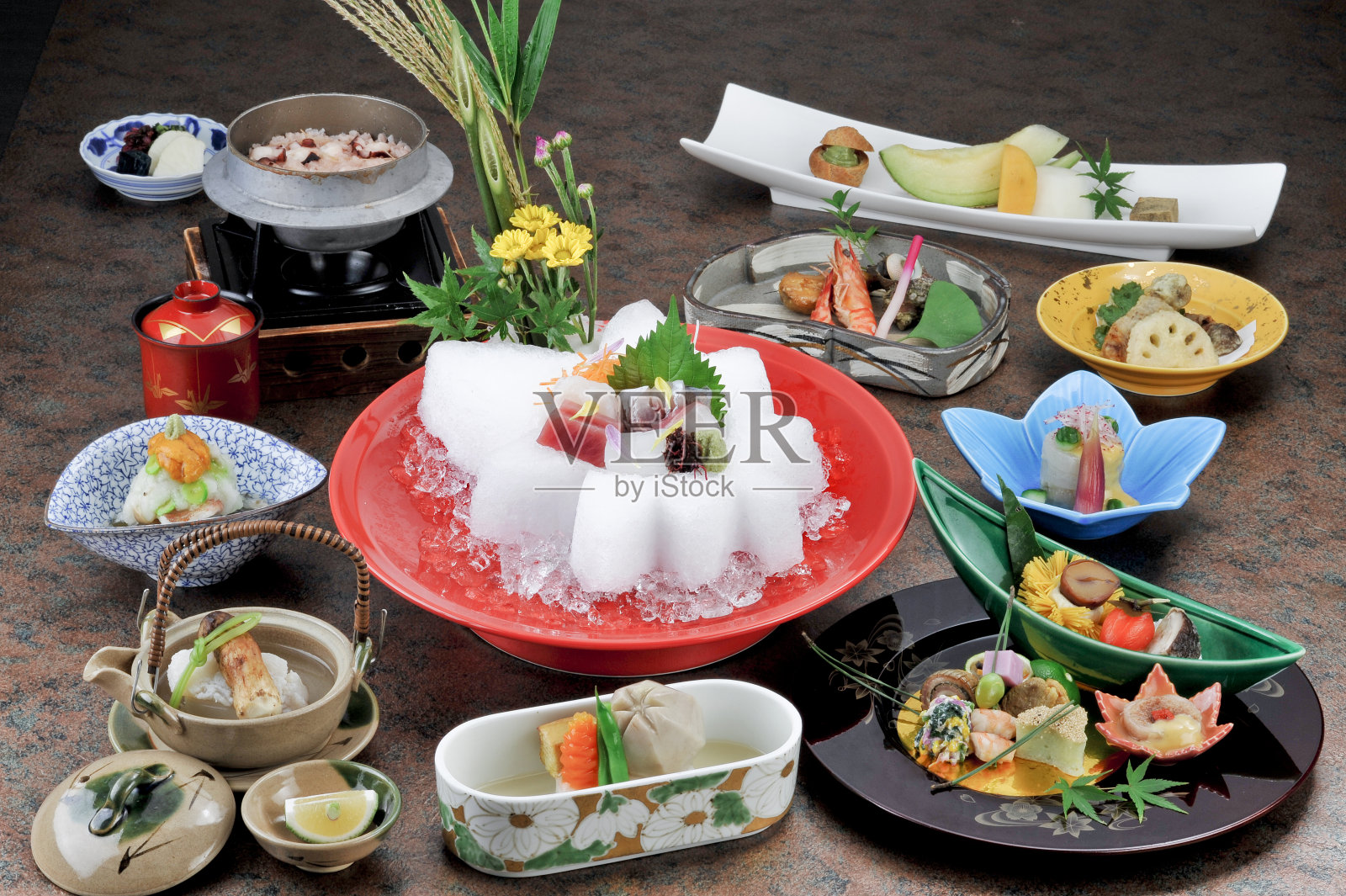 日式套餐照片摄影图片