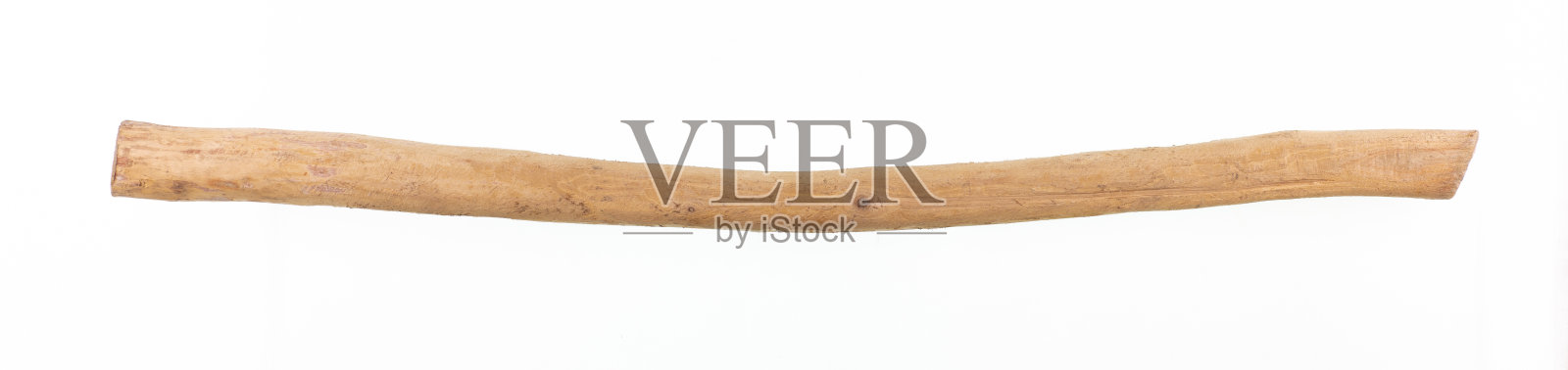 粗长硬木木棒孤立在白色背景上照片摄影图片