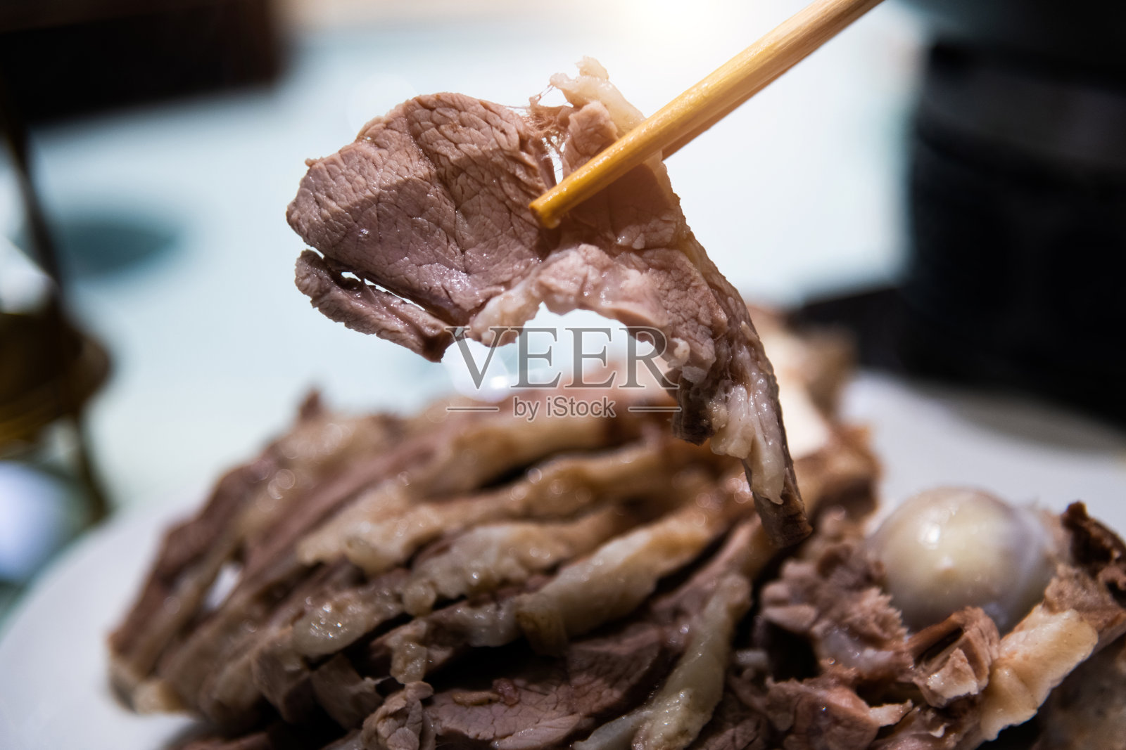 中国菜羊肉片特写照片摄影图片