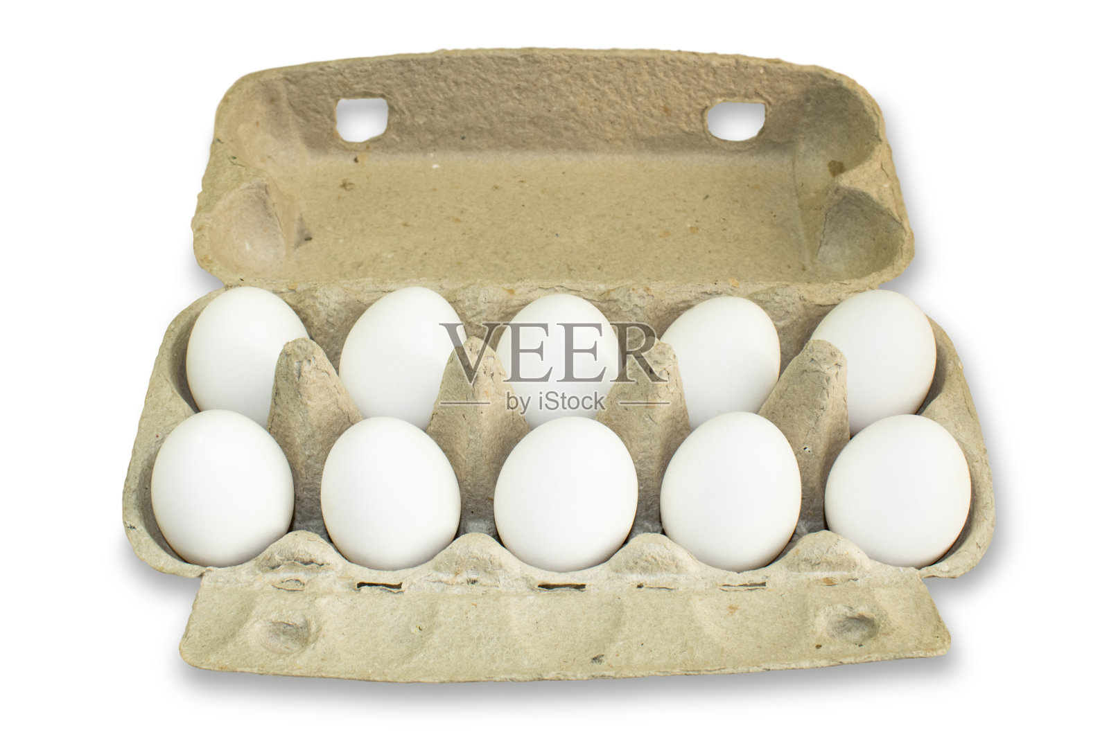 在工艺容器中煮白新鲜鸡蛋。照片摄影图片