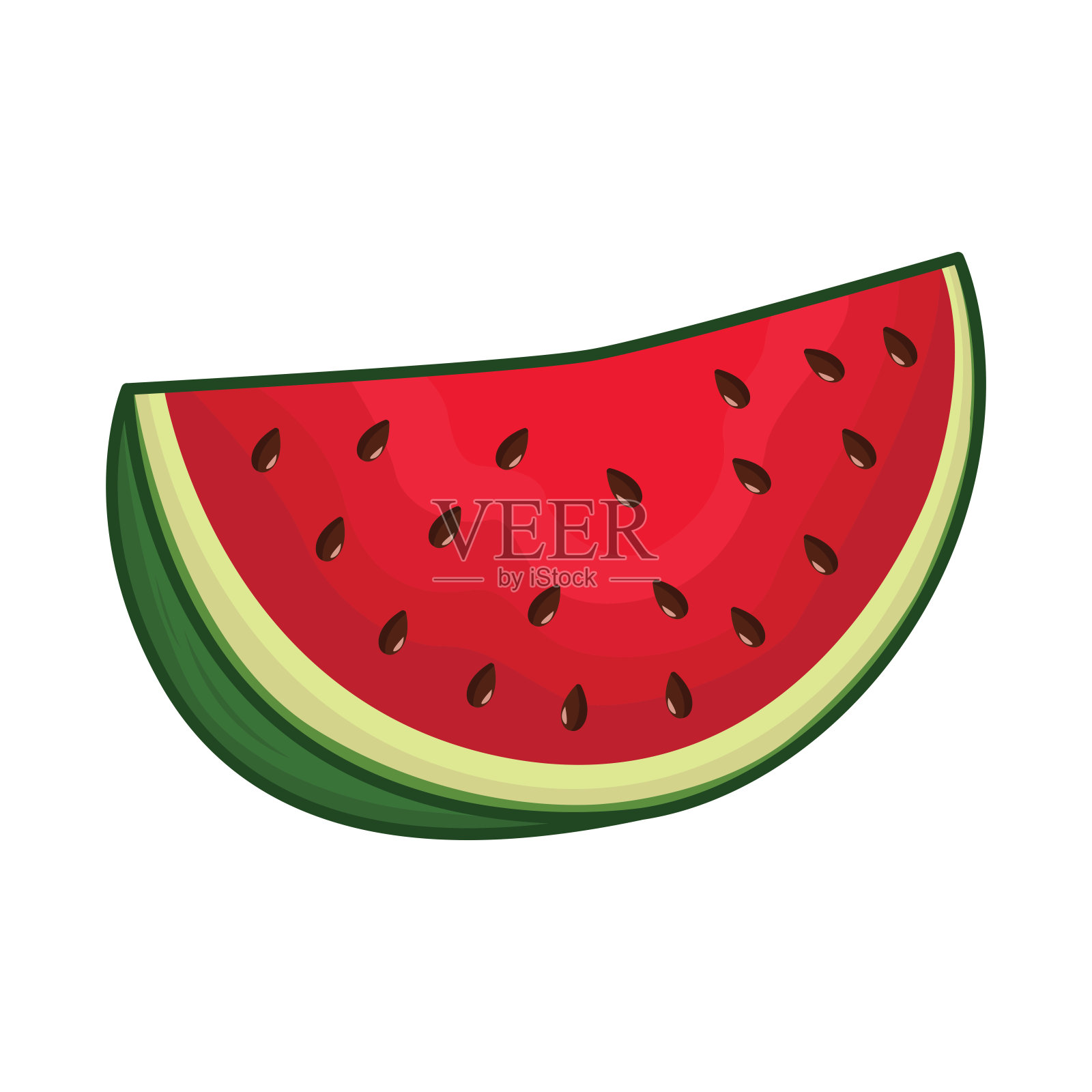 西瓜片插画图片素材