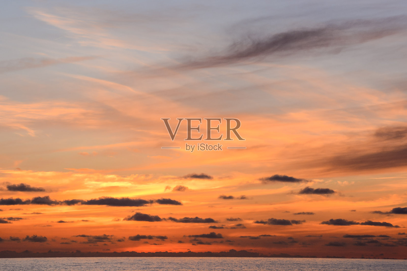 美丽的彩色日落照片摄影图片