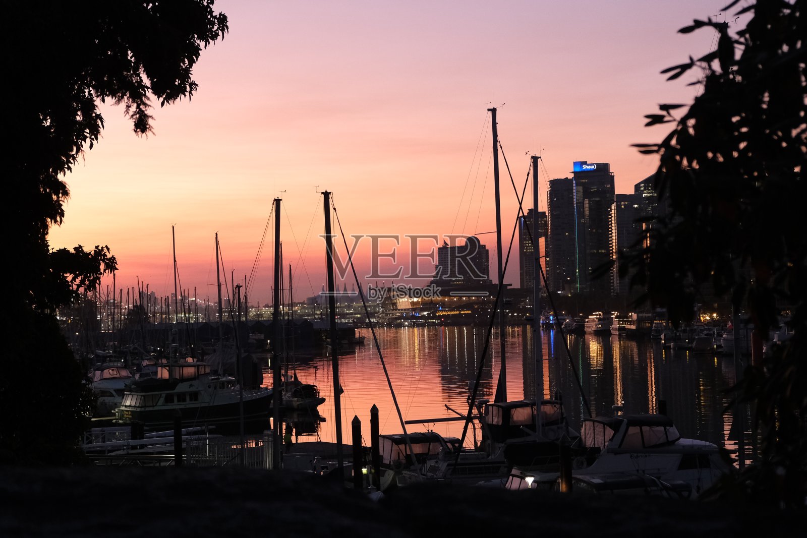 温哥华的日出照片摄影图片