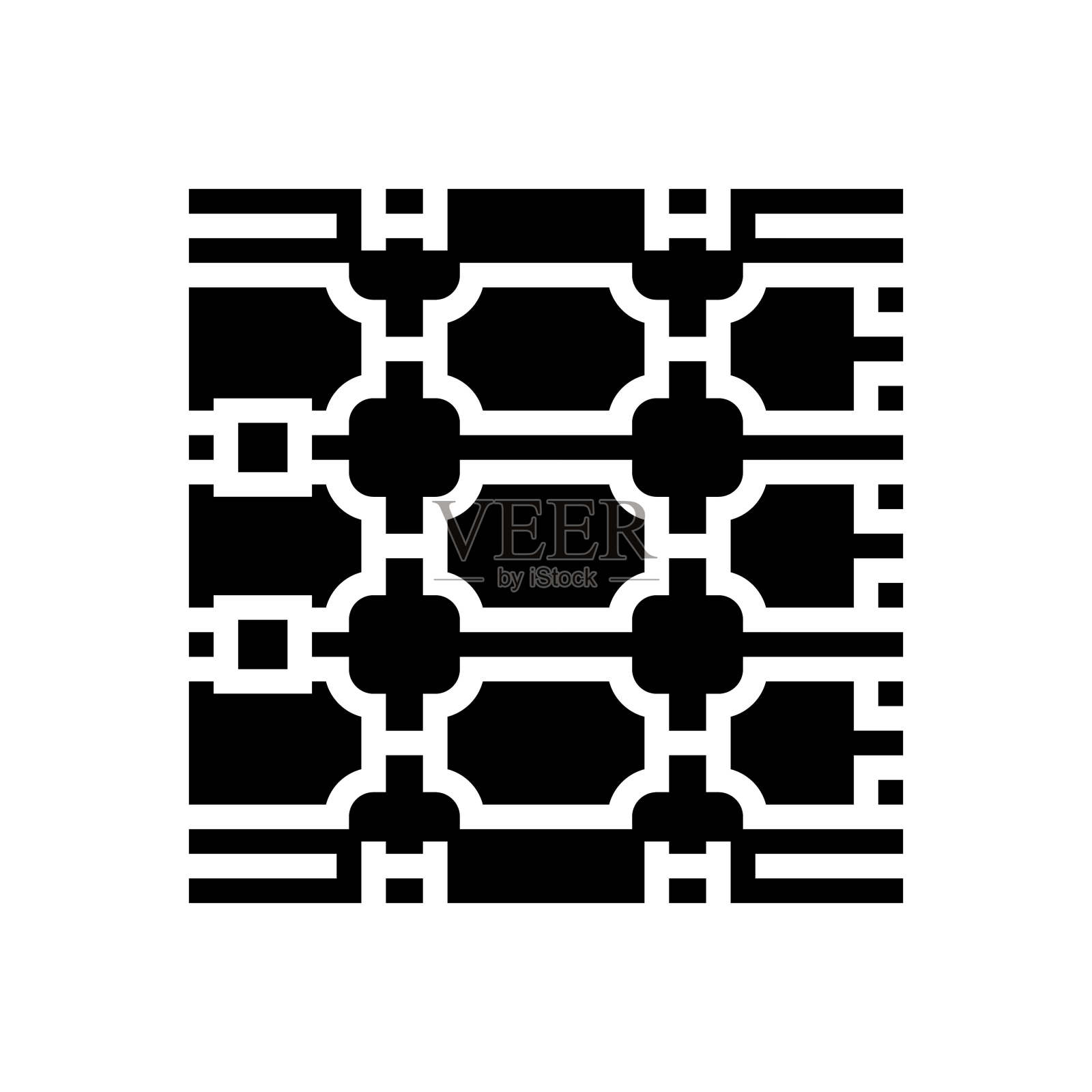 光子学量子技术符号图标矢量插图插画图片素材