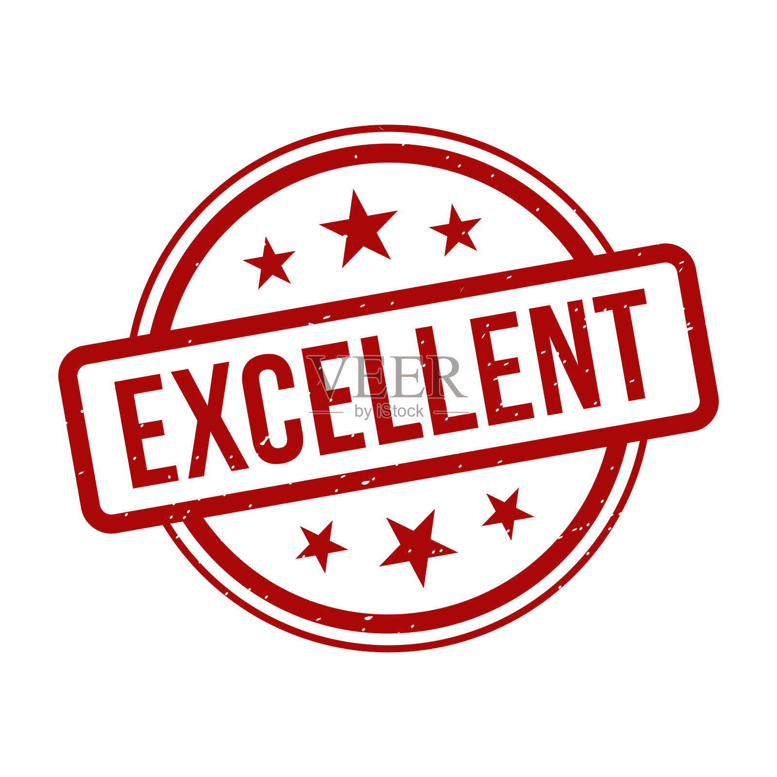 优秀的邮票，优秀的垃圾圆形标志插画图片素材