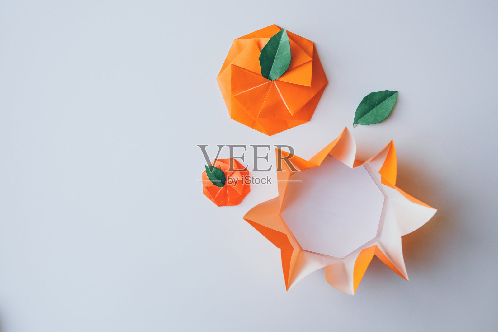 折纸柑桔照片摄影图片