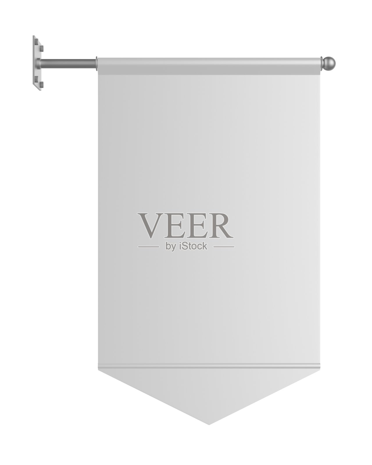 旗杆横幅。照片摄影图片