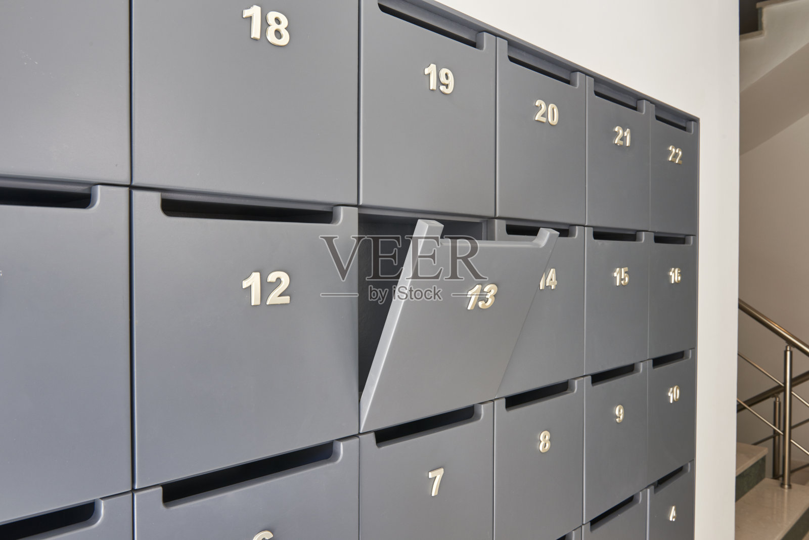 房屋内外信箱。家的风格。照片摄影图片