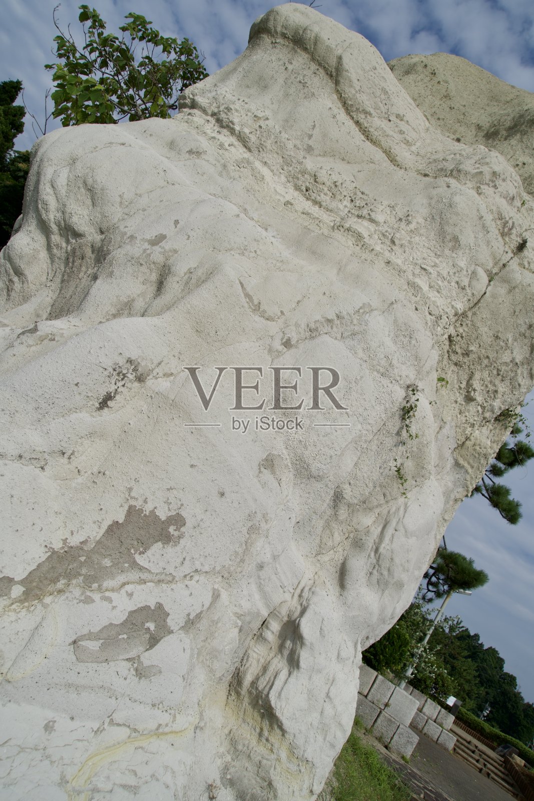 Koiji海滩上巨大的白色岩面照片摄影图片