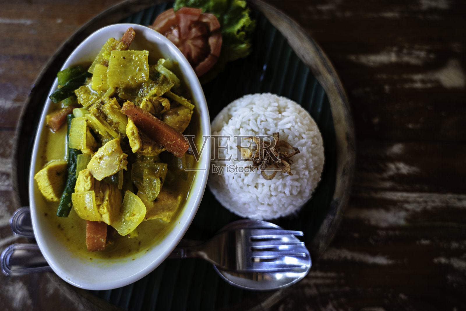 咖喱鸡照片摄影图片