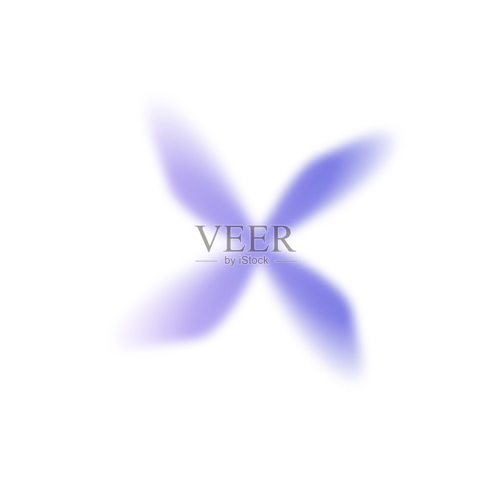 抽象模糊梯度心和花设置。软色图形元素集合。Y2k美学光环。矢量隔离图插画图片素材