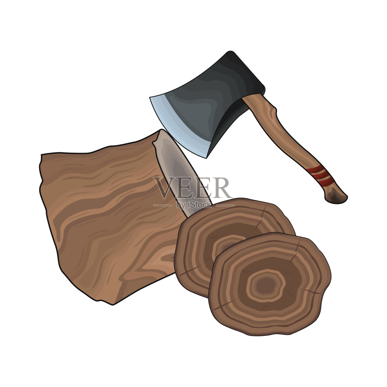 斧插画图片素材