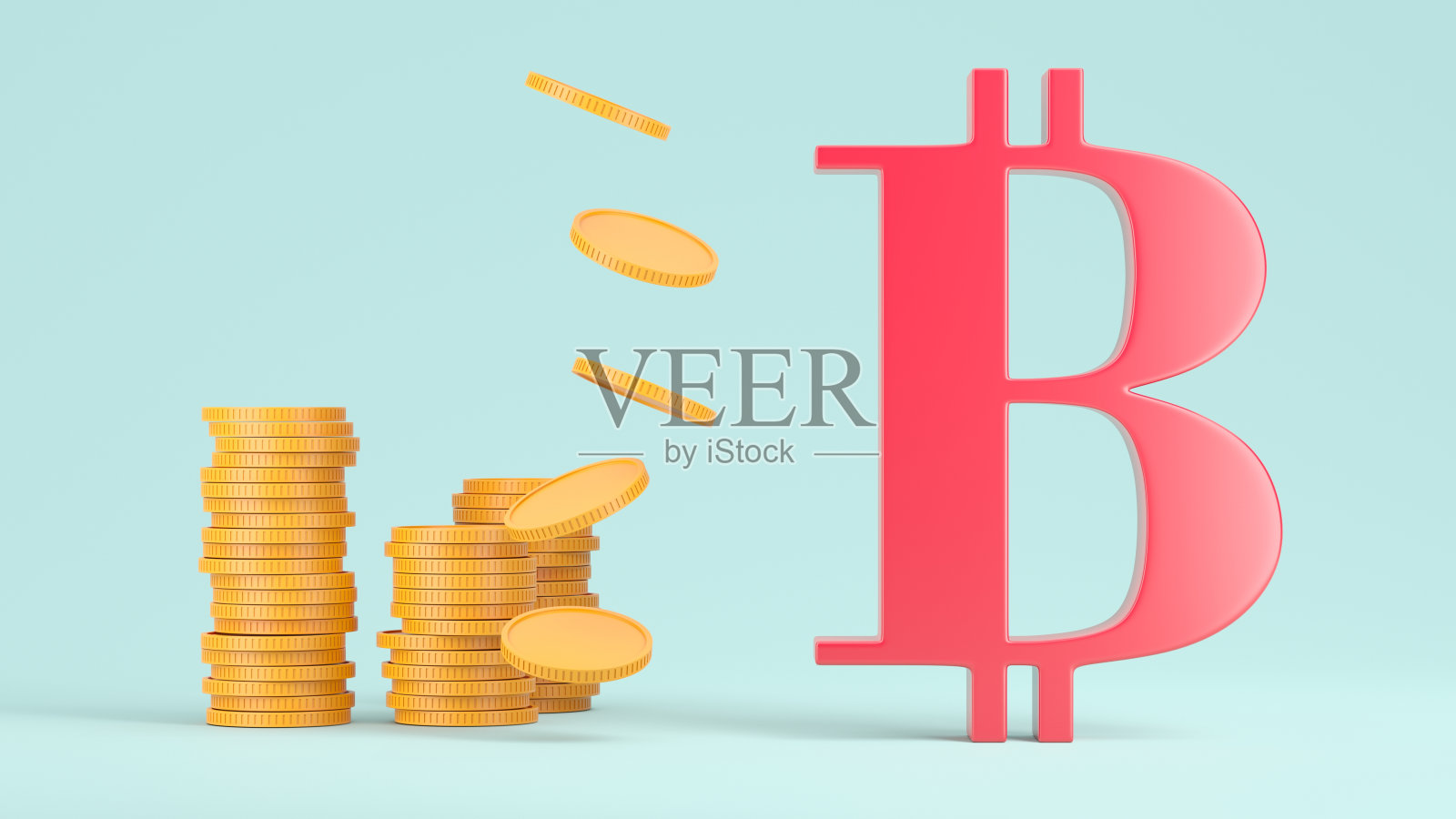 比特币加密货币概念背景照片摄影图片