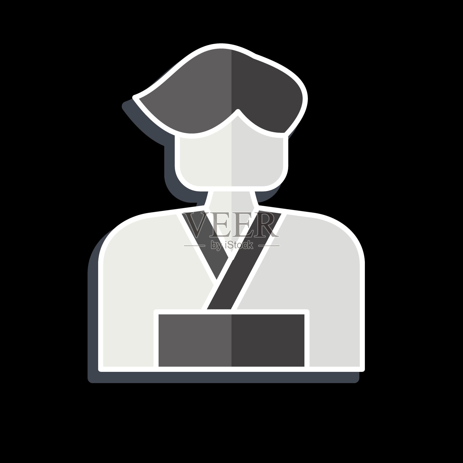 图标的男人。与樱花节有关的象征。光滑的风格。简单的设计可编辑。简单的说明插画图片素材